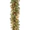 9' x 10" Pre-lit Glittery Pine Artificial Christmas Garland with 100 Clear Lights